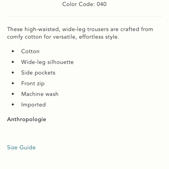 Anthropologie Pilcro Denim Effect Knit Trousers Size 24 Cotton - Picture 9 of 9